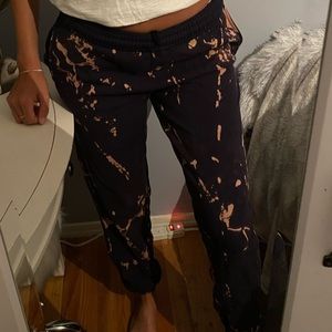 Bleached navy sweatpants